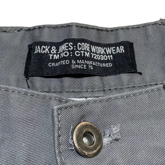 Jack & Jones | Men | Core Workwear Gray Anti Fit Denim Pants | 32x32 - Picture 9 of 15